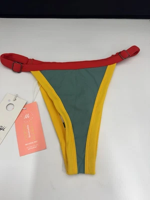 Parte inferior de bikini Maaji Lolita tiro alto pierna alta - verde eucalipto - grande - nueva Foto 1 de 4