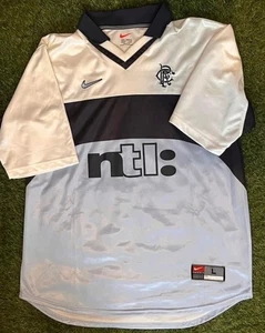 Original Authentic Nike Rangers 1999/2000 Away Shirt Mens Large - Picture 1 of 4