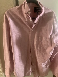 Camicia Bonobos uomo grande con bottoni AOP standard manica lunga rosa - Foto 1 di 2