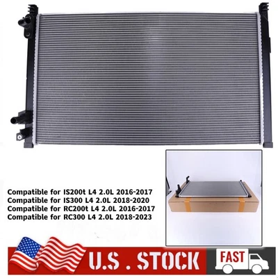 New Radiator for Lexus IS200t 2016-2017 IS300 2018-2020 RC200t RC300 L4 2.0L - Image 1 of 4