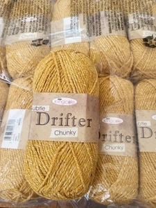KING COLE SUBTLE DRIFTER CHUNKY KNITTINg YARN MUSTARD 1 X 100G - Picture 1 of 3