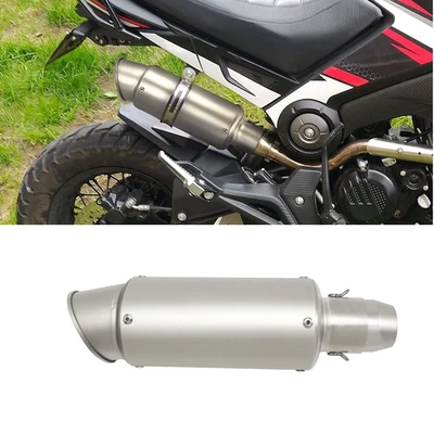 Глушитель выхлопной системы 38-51 мм без шнуровки с глушителем для Kawasaki Ninja 250R 500R - Изображение 1 из 4