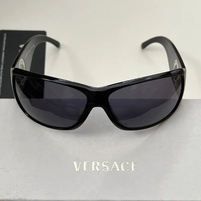 Versace Sunglasses MOD 4105 GB1/87 Black Made In Italy Unisex with Case - Image 1 of 4