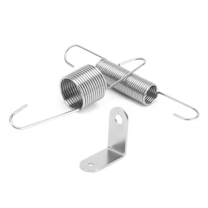 Soporte de resorte de retorno del acelerador con kit de resortes dobles acero inoxidable cromado para - Imagen 1 de 12