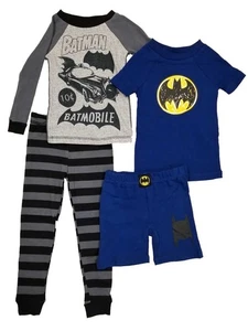 Komar Kids 4 Piece Cotton Pajama Set Pants Shorts T-Shirts - Picture 1 of 19