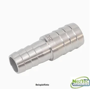 Schlauchtülle Schlauchverbinder Schlauchstutzen Reduzierung VA Edelstahl 6-13mm - Bild 1 von 3