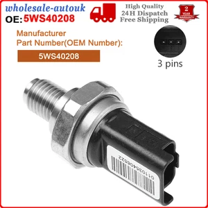 FUEL HIGH PRESSURE RAIL SENSOR for NISSAN QASHQAI NOTE 1.5 DCI DIESEL 5WS40208 - Picture 1 of 6