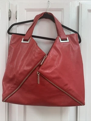 KOOBA - Red Leather Tote Bag Large - Zippers and pockets - Beautiful condition! - Image 1 of 4