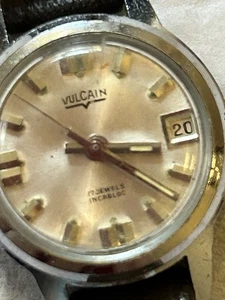 Vulcain Vintage Damen Day Date 17 Jewels Armbanduhr Incabloc, läuft - Bild 1 von 18