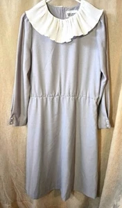 Vestido vintage con solapa manga larga - Imagen 1 de 8