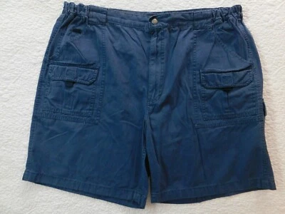 Pantalones Cortos Van Heusen Para Hombres 40 Azul Carga Banda Lateral Elástica D4013 Foto 1 de 4