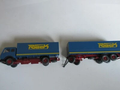 Wiking 1:87 Mercedes Camion Pritsche Rieck !!! - Immagine 1 di 4