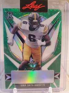2023 Leaf IHMIR SMITH-MARSETTE Green Foil Card #1/1 SP Unsigned Proof PANTHERS - Picture 1 of 2