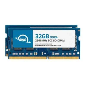 OWC 64GB (2x32GB) DDR4 2666MHz 2Rx8 ECC Unbuffered SODIMM 260pin Memory RAM - Picture 1 of 3