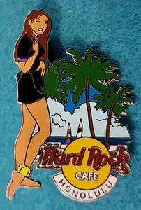 HONOLULU CHICA DE ROCK SERIE UNIFORME NEGRO GOR SERIE 3 Hard Rock Café PIN LE - Imagen 1 de 1