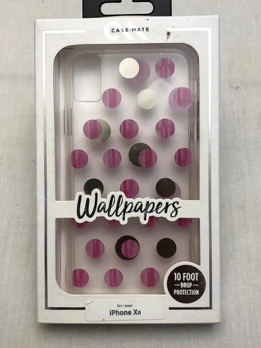 Authentic Casemate Clear Wallpapers Dots Case for (iPhone XR 10R) 4446K