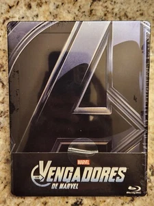*LOOSE DISC* Marvel's Avengers STEELBOOK EMBOSSED (Blu-ray, Spain, 2012) - Picture 1 of 8