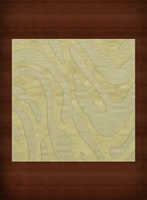 Green Swirls Lines Stripes Transitional Area Rug Animal Print DV2 - Image 1 of 2