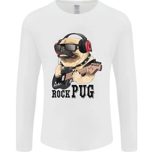 Rock N Roll Carlino Divertido Guitarra Heavy Metal Manga Larga para Hombre - Imagen 1 de 31