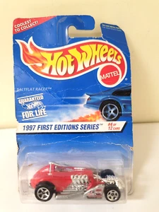 Hot Wheels 1997 #520 First Editions Series #4/12 Saltflat Racer Red - Picture 1 of 4