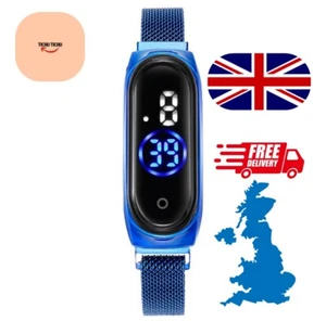 Led Men’s Women’s Watch Magnetic Touch Watches Fashion Touch Digital Wristwatche - Picture 1 of 5