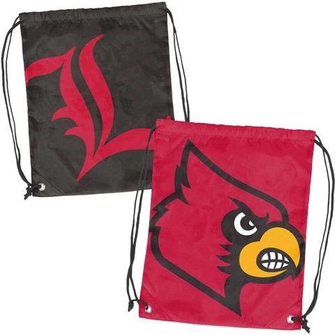 LOGO BRANDS LOUISVILLE CARDINALS DOUBLEHEADER BACKSACK *DISTRESSED PKG Cover