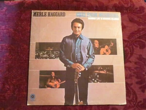 Merle Haggard~Okie From Muskogee Vinyl LP 1969 Capital ST 8-0384 - Picture 1 of 4