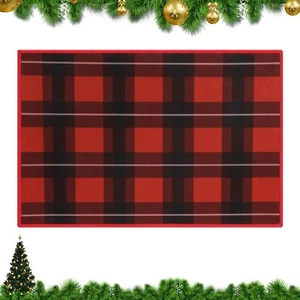 Christmas Doormat Red Doormat Welcome Mat Entryway Door Mats Front Door Mat X... - Picture 1 of 7