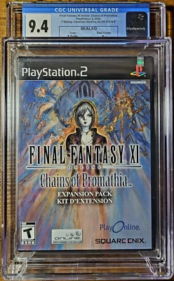 Final Fantasy XI 11 Black Label Playstation 2 PS2 2004 Y Folds New CGC 9.4 A++ - Image 1 of 3
