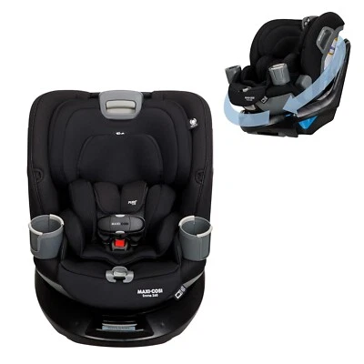 Maxi-Cosi Emme 360 Rotating All-in-One Car Seat, Midnight Black New, Creased Box - Image 1 of 4