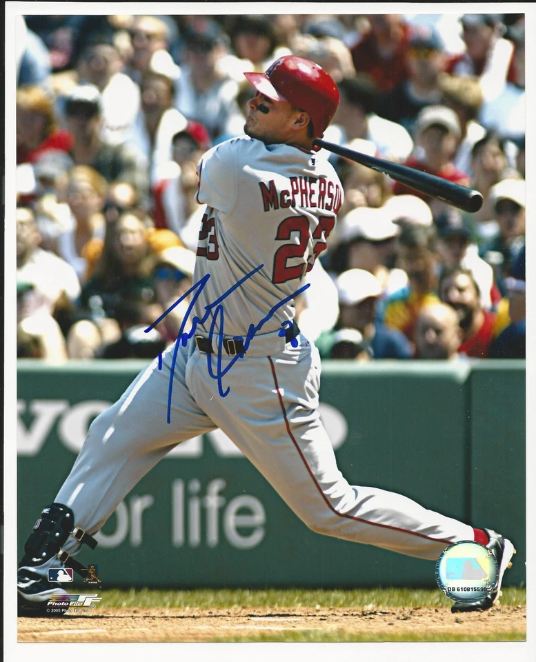 Foto autógrafa autografiada de 8x10 firmada por los Dallas McPherson Anaheim Angels Foto 1 de 1
