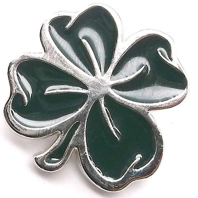 Lucky 4 Leaf Clover Concho Snap Set Silver 1-1/4" 1265-97  - Image 1 of 3