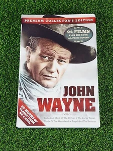 John Wayne 24 Films Premium Collector's Edition 6 DVD's & Book A Life In Movies - Imagen 1 de 7