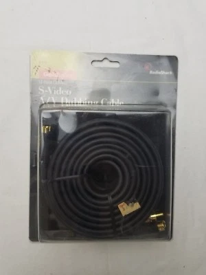 12-Ft 3.64m S-Video A/V Dubbing Cable Gold Series RadioShack 15-1578 - Image 1 of 3