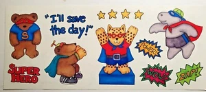 Superhelden Bären Nilpferd Leopard Zap Power Zoo Tumblebeasts Aufkleber NICHT MEHR ERHÄLTLICH - Bild 1 von 1