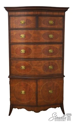 66154: HICKORY CHAIR CO Pecho de caballero grande con incrustaciones de caoba Foto 1 de 4