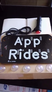 Taxi App Share LED Car Sign cigarette lighter powered - Picture 1 of 2