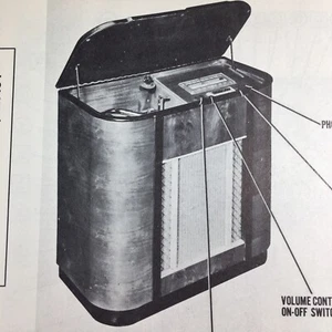 1947 Farnsworth Radio Phono Model GK-100 Service Wire Schematic Repair Manual - Picture 1 of 2