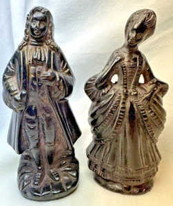 Monarch William George - Vintage Brass Statue and Vintage Victorian Brass Lady - Picture 1 of 11
