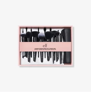 e.l.f. Cosmetics Ultimate Makeup Brush Set & Travel Roll, Free Shipping (17 Pcs) - Picture 1 of 7