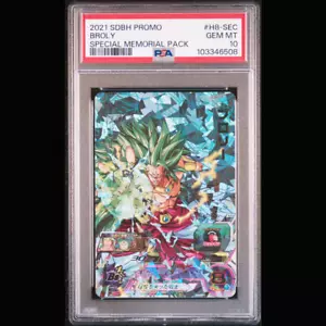 PSA 10 SUPER DRAGON BALL HEROES PROMO H8-SEC BROLY SPECIAL MEMORIAL PACK JAPAN!! - Picture 1 of 3