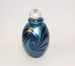 Robert Eickholt Kunst Glas gezogene Feder Parfüm Duft Flasche - Bild 1 von 3