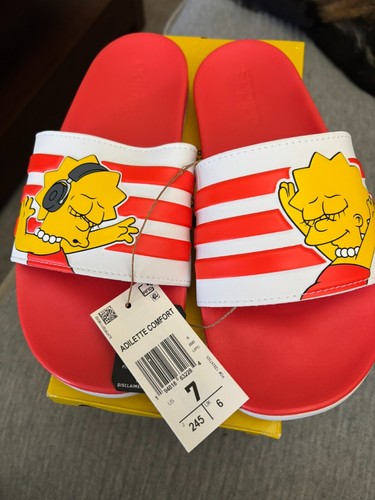 Taglia 7 Donna Adidas Originals Adilette Comfort x I Simpson "Lisa" GV7251