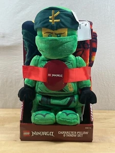 LEGO NINJAGO LLYOD PELUCHE PERSONAJE ALMOHADA Y JUEGO DE MANTA - NUEVO EN CAJA - Imagen 1 de 10