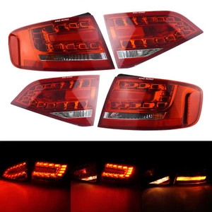 4x LED Left+Right For Audi A4 B8 8K Saloon Rear Inner Outer Tail Light 2009-2012 - Picture 1 of 12