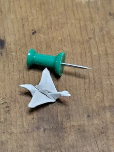 Pequeño cisne de papel hecho a mano origami cisne blanco papel doblado artesanía - Imagen 1 de 6