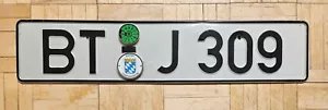 Deutsches Autokennzeichen Nummernschild Plakette - Bild 1 von 9