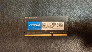 CRUCIAL 4GB DDR3L-1600 SODIMM 1.35V CL11 RAM MEMORY (CT51264BF160BJ.M8FP) - Picture 1 of 2