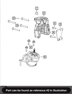 Genuine Mopar Engine Mount Bracket 68451120AB - Bild 1 von 3