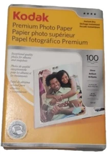 Papel Fotográfico Kodak Premium 100 Hojas de 4" x 6" Secado Instantáneo - NUEVO Y SELLADO - Imagen 1 de 6